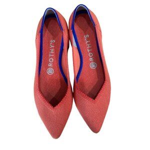 ROTHYS The Point Best Selling Flats Size 9 Orange Colorway